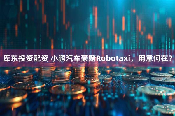 库东投资配资 小鹏汽车豪赌Robotaxi，用意何在？