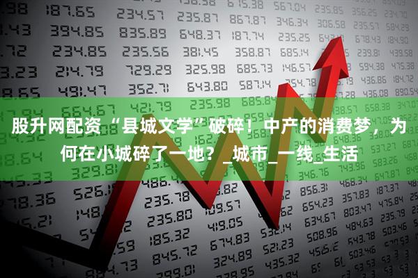 股升网配资 “县城文学”破碎！中产的消费梦，为何在小城碎了一地？_城市_一线_生活