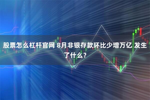 股票怎么杠杆官网 8月非银存款环比少增万亿 发生了什么？